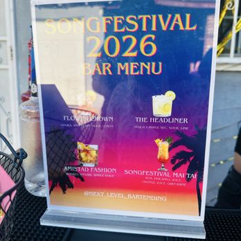 Next Level Bartending - Such a cute menu and we got to name our drinks - Bartenders Near Me