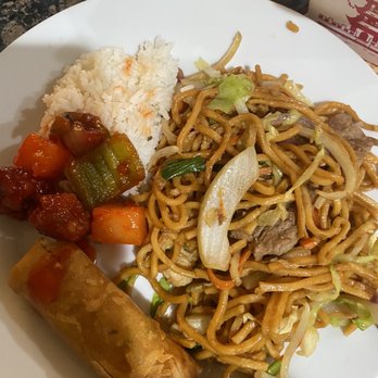 Rice Kitchen - My plate of goodness! Missing the crispy duck which was so good! - Chinese Near Me - Carson, California