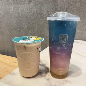 Spring Tea - Black Milk Tea and Galaxy Tea - Bubble Tea Near Me - Orlando, Florida Spring Tea - Black Milk Tea and Galaxy Tea - Bubble Tea Near Me - Orlando, Florida