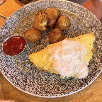 Corkfire Kitchen - Garden Herb & Burrata Cheese Omelet - New American Near Me - Temecula, California