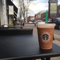 Downtown delightful. Mocha frap with coconut milk, no whip. Downtown delightful. Mocha frap with coconut milk, no whip.