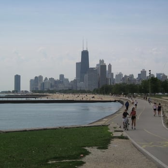 Chicago Lakefront Trail - Lakefront Trail meets North Ave. Beach - Hiking Near Me - Chicago, Illinois