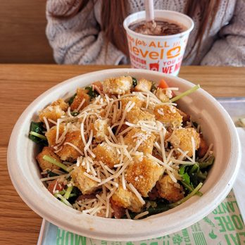 Next Level Veggie Grill Denver - 01.07.23 - Farmhouse Chik'n Caesar with Cookies n Cream Shake - Vegan Near Me - Denver, Colorado