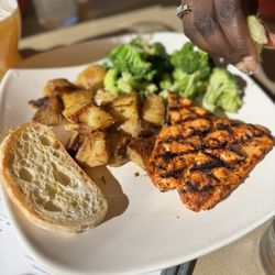 North Harbor Club - Blackened Salmon, roasted potatoes, and broccoli--09-26-2026