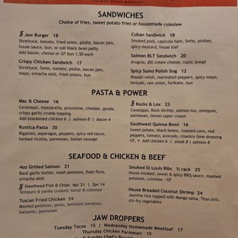 Jawfish - Menu - Seafood Near Me - Portland, Oregon