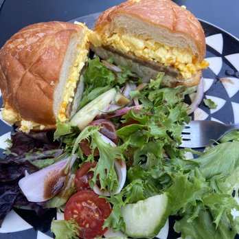 Urban Roast - Egg & Cheese Croissant with Side Sausage - Coffee & Tea Near Me - Washington, DC, District of Columbia
