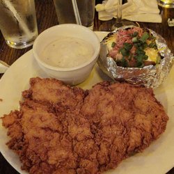 The Tree Restaurant Bar & Grill - Chicken fried chicken with loaded baked potato
