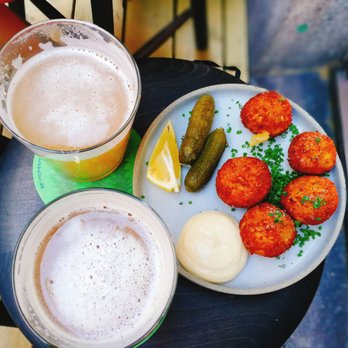 Mikkeller Stockholm - Chicken and leek croquettes - Beer Bar Near Me - Stockholm, Alberta Mikkeller Stockholm - Chicken and leek croquettes - Beer Bar Near Me - Stockholm, Alberta