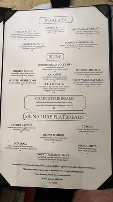 Menu photo 4 Todd English's Tuscany Uncasville, CT