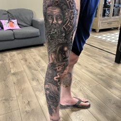 Classic Tattoo and Body Piercing - Leg tattoo
