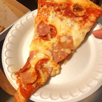 Elizabeth's Pizza Express - One of the SMALLER slices - Pizza Near Me - Lexington, North Carolina Elizabeth's Pizza Express - One of the SMALLER slices - Pizza Near Me - Lexington, North Carolina