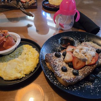 Curious Toast - Scrambled eggs, smoked salmon, and coffee cushion - Cafes Near Me - Albuquerque, New Mexico