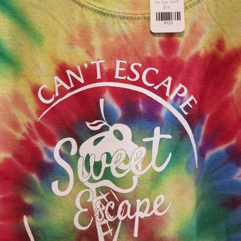 Sweet Escape - a tie dye t - shirt on a hanger - Ice Cream & Frozen Yogurt Near Me
