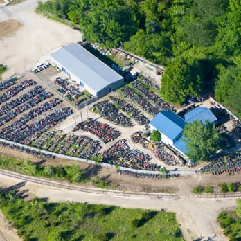 Oz Cycle - Aerial of the salvage yard and buildings - Motorcycle Dealers Near Me - Ottawa, Kansas Oz Cycle - Aerial of the salvage yard and buildings - Motorcycle Dealers Near Me - Ottawa, Kansas