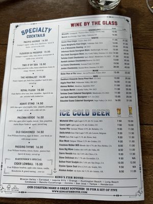 Menu photo 5 King's Fish House - Henderson Henderson, NV