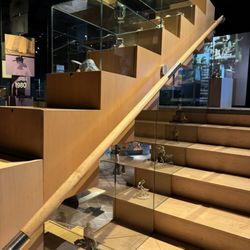 The Bata Shoe Museum - The stairway with shoe mugs