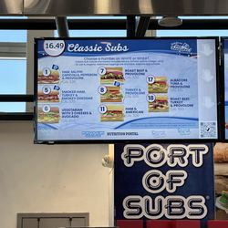 Port of Subs - Menu as of June 2026