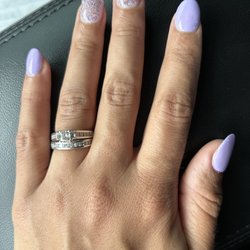 M S Nail Spa - Acrylic gel almond shape
