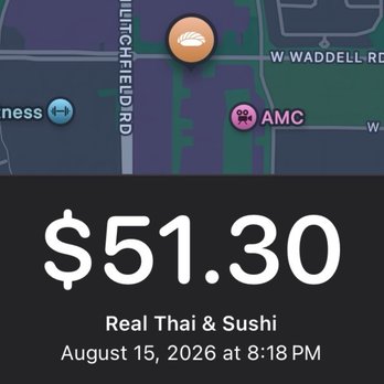 Real Thai & Sushi - Timing we paid for our food - Sushi Bars Near Me - Surprise, Arizona Real Thai & Sushi - Timing we paid for our food - Sushi Bars Near Me - Surprise, Arizona