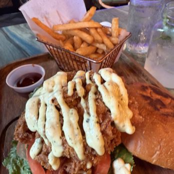 Kafe Bar & Bistro - KAFE SOUTHERN CHICKEN SANDWICH - Bars Near Me - Queens, New York