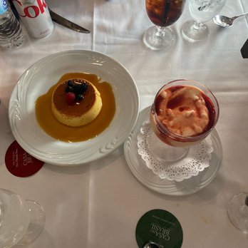 Casa do Brasil - Flan and papaya cream. - Steakhouses Near Me - Houston, Texas
