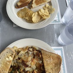 Inga's Diner - Greek omelet and grilled cheese