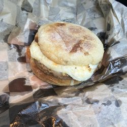 A Shot In the Dark - English Muffin with spicy sausage