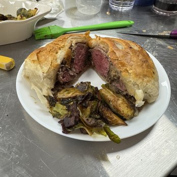 My French Recipe - Beef Wellington and roasted Brussels sprouts - Cooking Classes Near Me - Plano, Texas