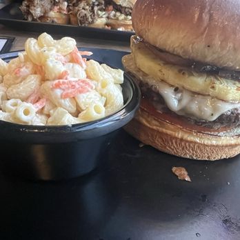 Tiki Star - Hawaiian burger and mac salad. - Cocktail Bars Near Me - Peoria, Arizona Tiki Star - Hawaiian burger and mac salad. - Cocktail Bars Near Me - Peoria, Arizona