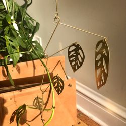 Foyer Shop - Monstera Adonsonii Mobile in brass from Natalie Joy