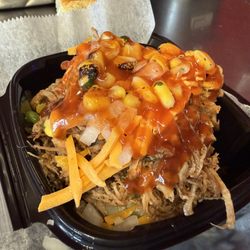 The Blazing Pig - Fusion bowl with a baked potato base