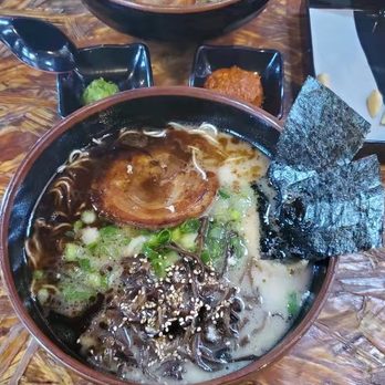 Strings Ramen Shop - Tonkotsu Ramen with pork belly - Ramen Near Me - Chicago, Illinois