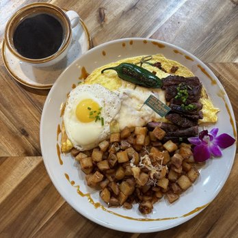 Bistrology - Double Expresso Cup of delicious bean juice and a Omelet Diego Rivera. - Breakfast & Brunch Near Me - Miramar Beach, Florida
