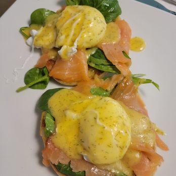 Stay Cafe - Salmon Benedict - so good! - Breakfast & Brunch Near Me - Chicago, Illinois