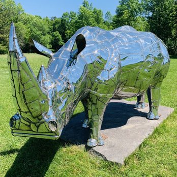Big Stone Mini Golf - Love the reflections on the shimmering rhino - Golf Near Me - Minnetrista, Minnesota Big Stone Mini Golf - Love the reflections on the shimmering rhino - Golf Near Me - Minnetrista, Minnesota