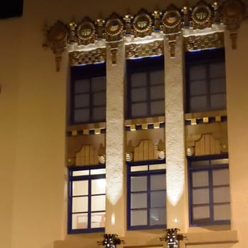 KiMo Theatre - Stunning details on exterior of Historic Kimo Theatre, Albuquerque, NM - Music Venues Near Me - Albuquerque, New Mexico