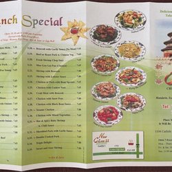 New China - Lunch Special Menu