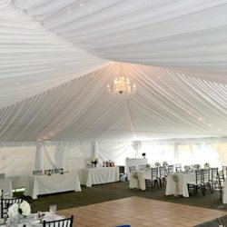 South Party Rental - Tent liner with Oak Wood flooring
