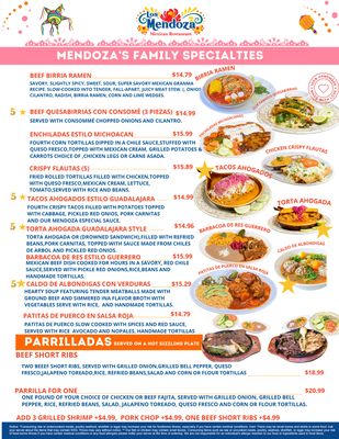Menu photo 5 Los Mendoza Mexican Restaurant Houston, TX Menu photo 5 Los Mendoza Mexican Restaurant Houston, TX