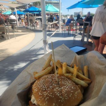 Big Ray's Fish Camp & Grille Riverwalk - Shrimp burger - Seafood Near Me - Tampa, Florida
