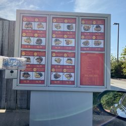 Drive through. Push button!