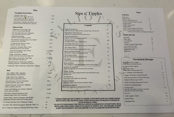Menu photo 4 Elliott's Peachtree City, GA