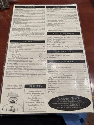 Menu photo 5 Chowder Bowl Newport, OR