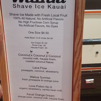 Wailua Shave Ice - Shaved Ice Near Me - Kapaa, Hawaii Wailua Shave Ice - Shaved Ice Near Me - Kapaa, Hawaii