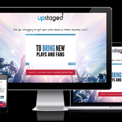 Marc James Studios - Website Design & Logo Design http://www.marcjamesstudios.com/our-work/upstaged-design-london/