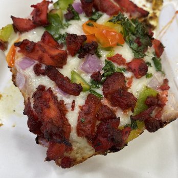 Rice n' Pie - The 65, added chicken, bell peppers, onion, and cilantro - Pizza Near Me - Berkeley Lake, Georgia