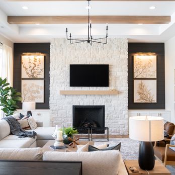 Fluff Interior Design - Beautiful focal point. Organic, natural, coastal California in Nebraska. Fluff Interior Design, Omaha, NE. Elkhorn, NE, Lincoln, NE, - Interior Design Near Me - Omaha, Nebraska