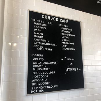 Condor Chocolates - menu - Chocolatiers & Shops Near Me - Athens, Georgia