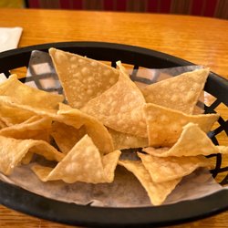 La Cabana Mexican Restaurant - Thick chips with salsa.