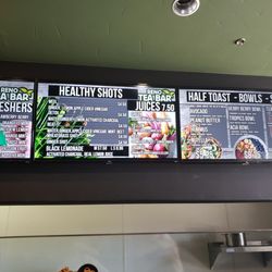 Reno tea bar - Menu
